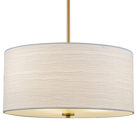 Pearl 18" Modern 3-Light Large Drum Pendant Chandelier