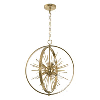 Solaris 22" 6-Light Modern Orb/Globe Sputnik Starburst Chandelier
