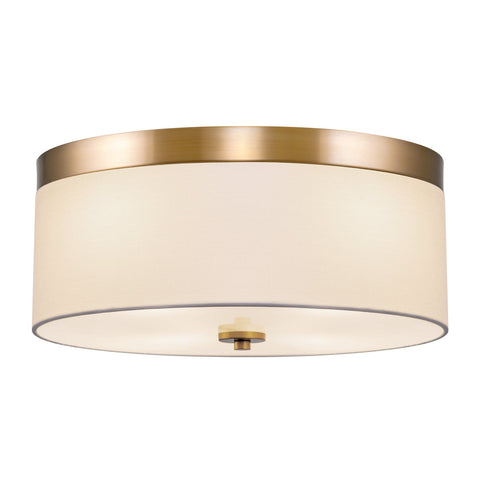 Walker 15" Large Mid-Century Modern 3-Light Flush Mount Ceiling Light
