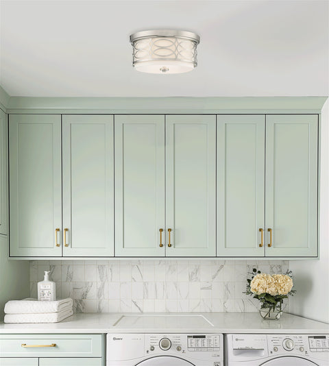 Sienna 13" Modern 2-Light Flush Mount Ceiling Light