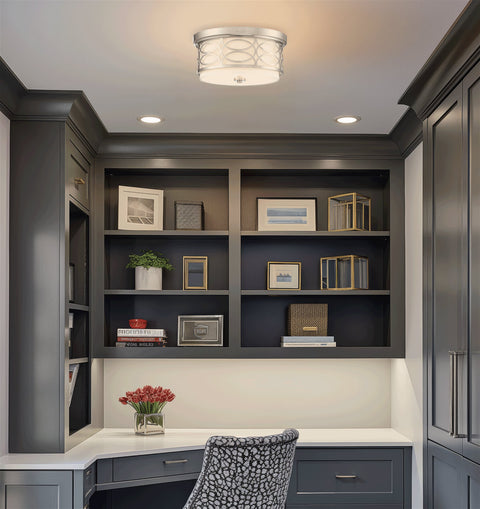 Sienna 13" Modern 2-Light Flush Mount Ceiling Light