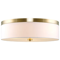 Walker 20" Large Mid-Century Modern 3-Light Flush Mount Ceiling Light