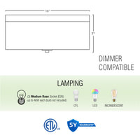 Kira Home Walker 15" Mid-Century Modern 3-Light Flush Mount Ceiling Light, White Fabric Shade + Round Glass Diffuser, Brushed Nickel Finish