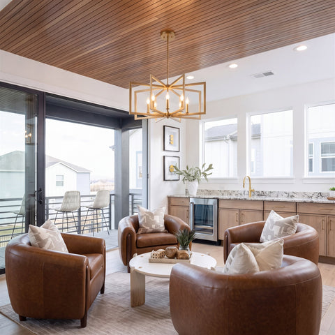 Kira Home Walker 15" Modern 3-Light Flush Mount Ceiling Light for Hallway