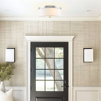 Walker 20" Large Mid-Century Modern 3-Light Flush Mount Ceiling Light