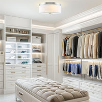 Walker 20" Large Mid-Century Modern 3-Light Flush Mount Ceiling Light