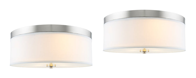 Walker 15" Mid-Century Modern 3-Light Flush Mount Ceiling Light