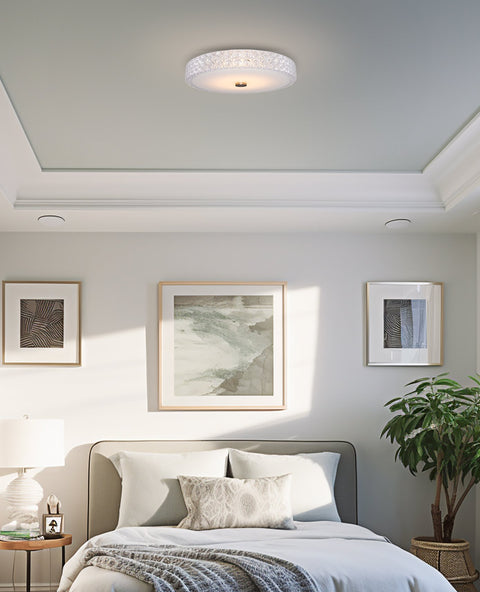Maxine 15" Modern Integrated 20W LED (120W eq.) Flush Mount Ceiling Light