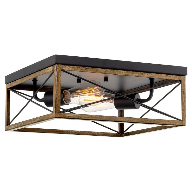 Colton 13" 2-Light Modern Farmhouse Flush Mount Ceiling Light