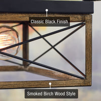 Colton 13" 2-Light Modern Farmhouse Flush Mount Ceiling Light