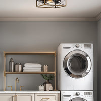 Colton 13" 2-Light Modern Farmhouse Flush Mount Ceiling Light