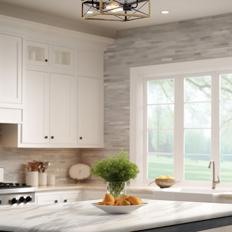 Colton 13" 2-Light Modern Farmhouse Flush Mount Ceiling Light