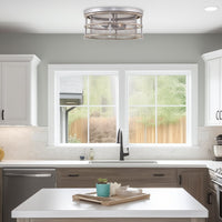 Limerick 17" 4-Light Modern Farmhouse Flush Mount Ceiling Light