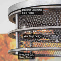 Limerick 17" 4-Light Modern Farmhouse Flush Mount Ceiling Light