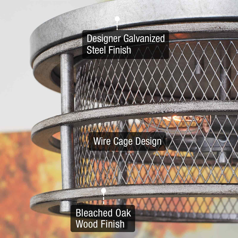 Limerick 17" 4-Light Modern Farmhouse Flush Mount Ceiling Light