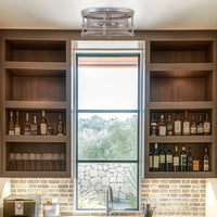 Limerick 17" 4-Light Modern Farmhouse Flush Mount Ceiling Light