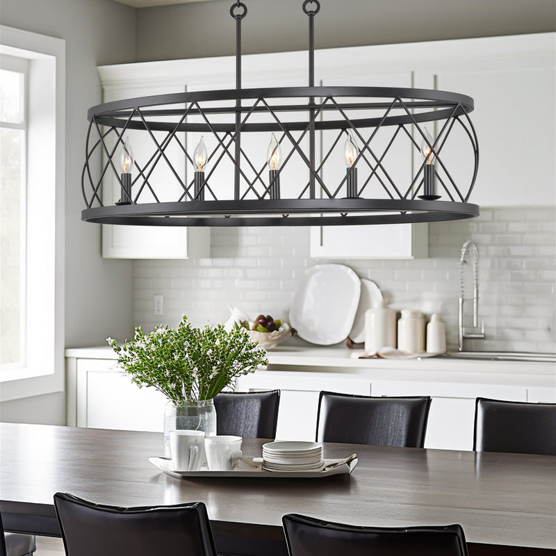 Eleanor 33" 5-Light Traditional Kitchen Island Light