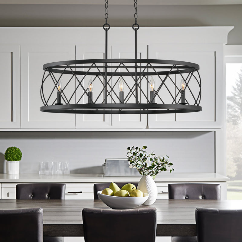 Eleanor 33" 5-Light Traditional Kitchen Island Light
