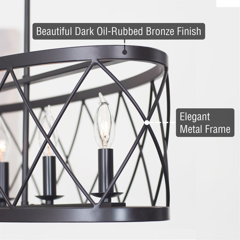 Eleanor 33" 5-Light Traditional Kitchen Island Light