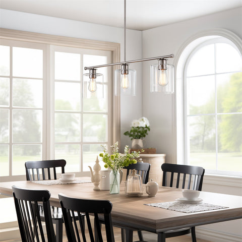 Sloane 31" 3-Light Modern Industrial Farmhouse Island Light