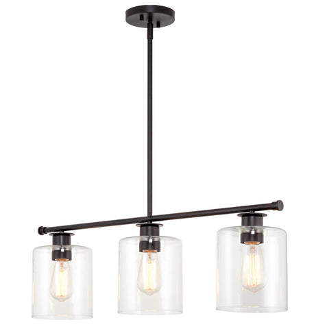 Sloane 31" 3-Light Modern Industrial Farmhouse Island Light
