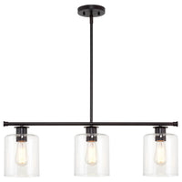 Sloane 31" 3-Light Modern Industrial Farmhouse Island Light