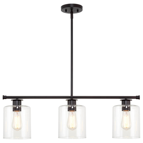 Sloane 31" 3-Light Modern Industrial Farmhouse Island Light