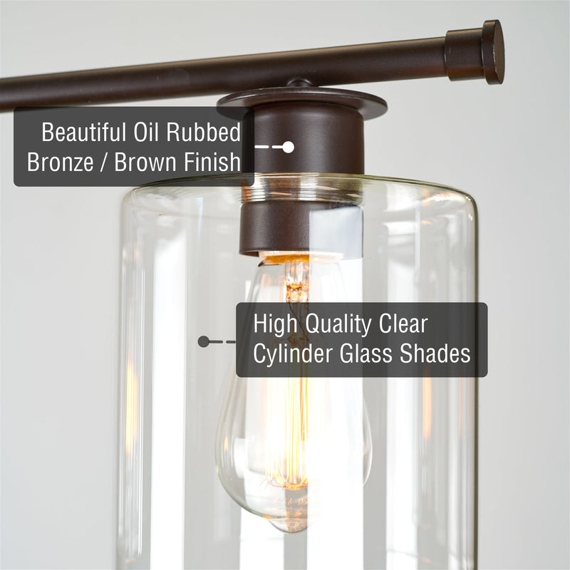 Sloane 31" 3-Light Modern Industrial Farmhouse Island Light