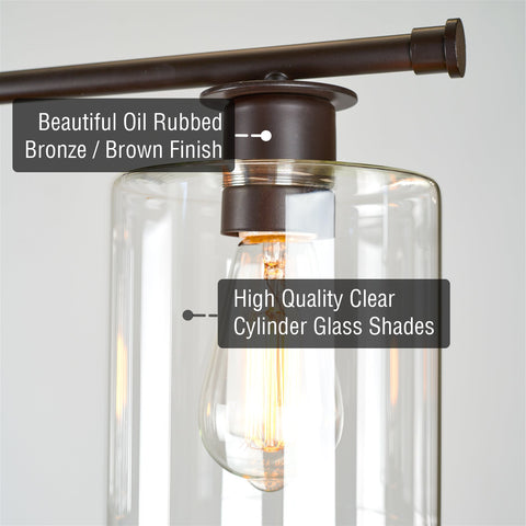 Sloane 31" 3-Light Modern Industrial Farmhouse Island Light