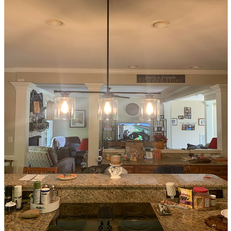 Sloane 31" 3-Light Modern Industrial Farmhouse Island Light