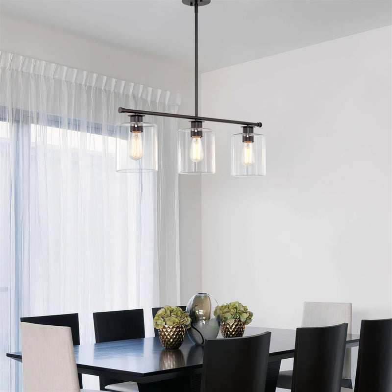 Sloane 31" 3-Light Modern Industrial Farmhouse Island Light