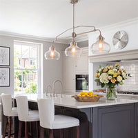 Harlow 38" Modern Industrial Farmhouse / Schoolhouse 3-Light Island Light
