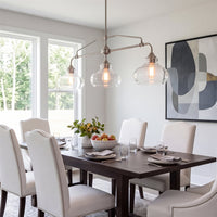 Harlow 38" Modern Industrial Farmhouse / Schoolhouse 3-Light Island Light