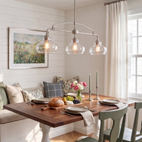Harlow 38" Modern Industrial Farmhouse / Schoolhouse 3-Light Island Light