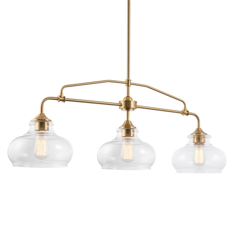 Harlow 38" Modern Industrial Farmhouse 3-Light Kitchen Island Light