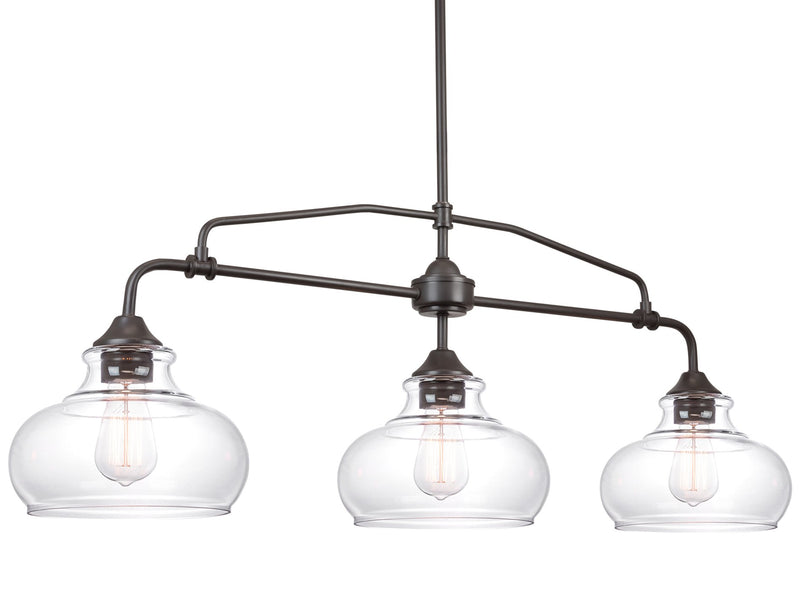 Harlow 38" Modern Industrial Farmhouse 3-Light Kitchen Island Light