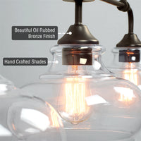 Harlow 38" Modern Industrial Farmhouse 3-Light Kitchen Island Light