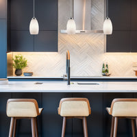 Coast 9" Modern Oval Mini Pendant Light, 2-Pack