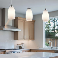 Coast 9" Modern Oval Mini Pendant Light, 2-Pack