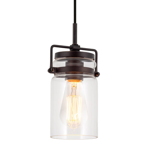Wyer 8" Modern Industrial / Farmhouse Pendant Light
