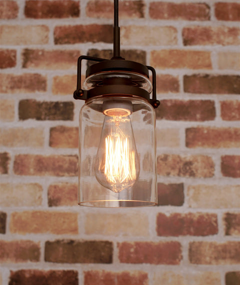 Wyer 8" Modern Industrial / Farmhouse Pendant Light