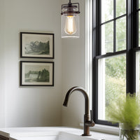 Wyer 8" Modern Industrial / Farmhouse Pendant Light
