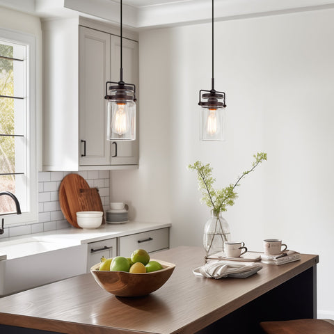 Wyer 8" Modern Industrial / Farmhouse Pendant Light