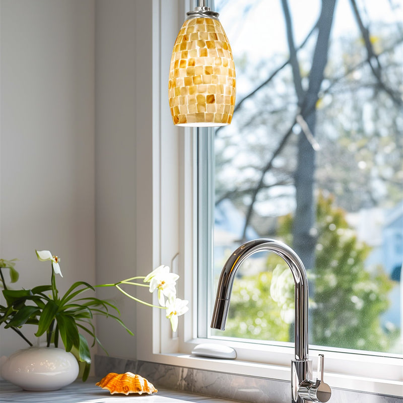 Coast 9" Modern Oval Mini Pendant Light