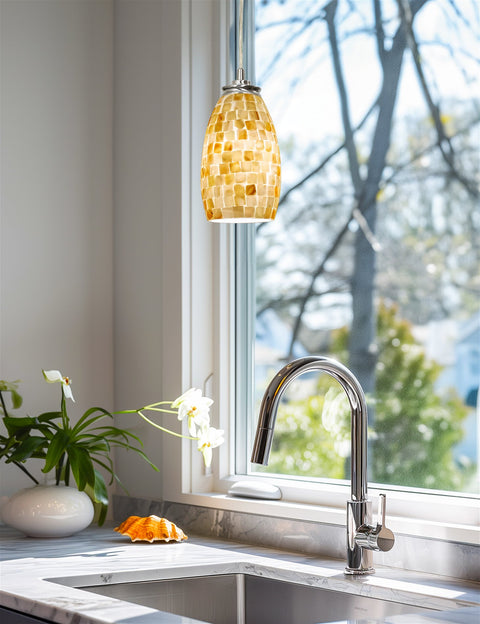 Coast 9" Modern Oval Mini Pendant Light