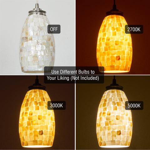 Coast 9" Modern Oval Mini Pendant Light