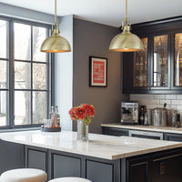 Belle 9" Contemporary Industrial Pendant Light