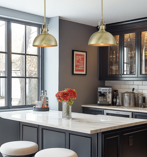 Belle 9" Contemporary Industrial Pendant Light