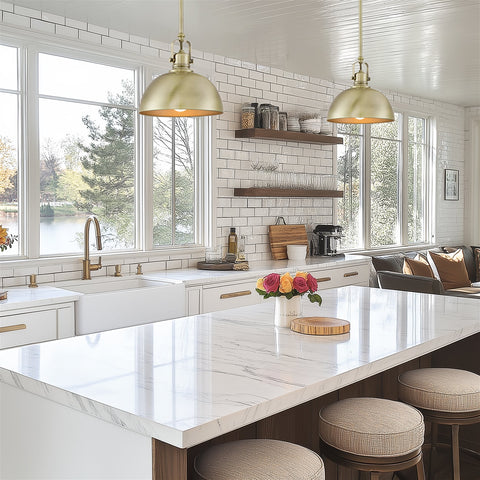 Belle 9" Contemporary Industrial Pendant Light