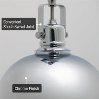 Belle 9" Modern Industrial Pendant Light